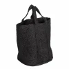 Made in Meubles Sac à  buches noir Marlon
