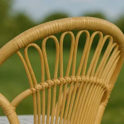 Made in Meubles Salon de jardin arrondi en rotin Rattan