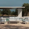 Made in Meubles Salon de jardin en aluminium taupe Loréa