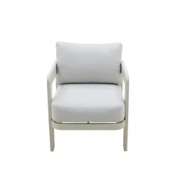 Made in Meubles Salon de jardin en aluminium taupe Loréa