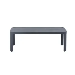 Made in Meubles Salon de jardin en aluminium gris foncé Loréa