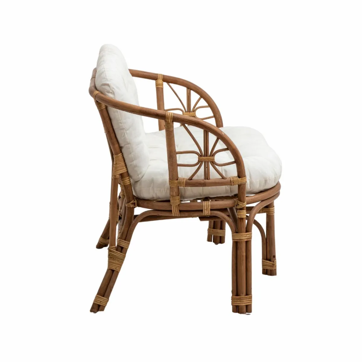 Made in Meubles Salon de jardin en rotin 4 places Rattan