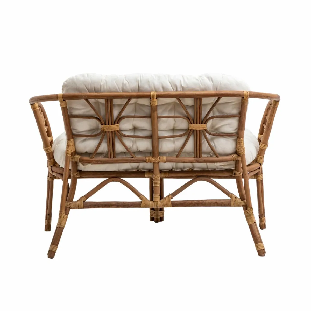 Made in Meubles Salon de jardin en rotin 4 places Rattan