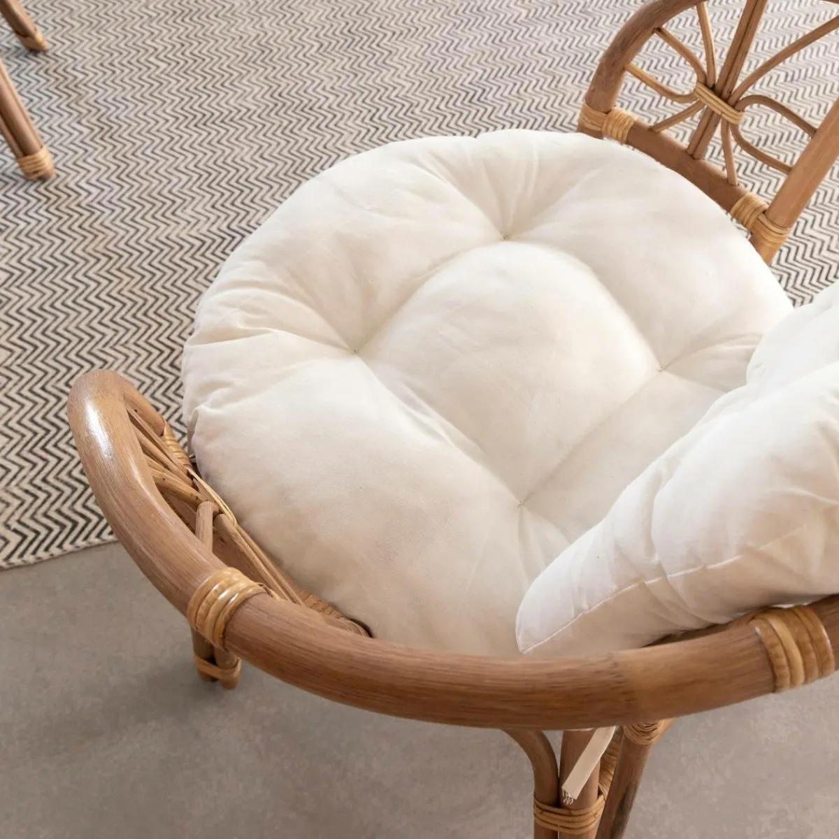 Made in Meubles Salon de jardin en rotin 4 places Rattan