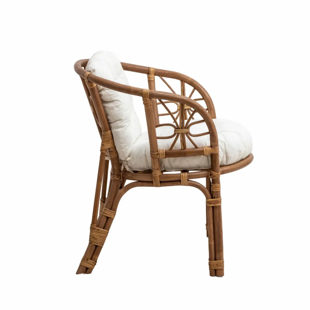 Made in Meubles Salon de jardin en rotin 4 places Rattan