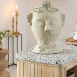 Made in Meubles Sculpture buste femme en papier mâché Antoine