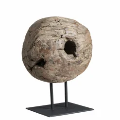 Made in Meubles Sculpture en bois et métal Fannie