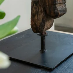 Made in Meubles Sculpture en bois et métal Léonie