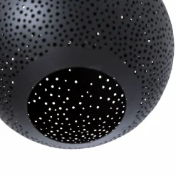 Made in Meubles Suspension ajourée en métal noir Félix