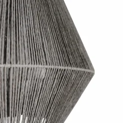Made in Meubles Suspension corde en papier gris Antonin