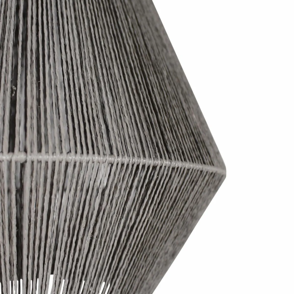 Made in Meubles Suspension corde en papier gris Antonin