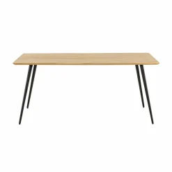 Made in Meubles Table à manger en bois d'acacia et métal Alan