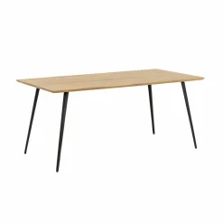 Made in Meubles Table à manger en bois d'acacia et métal Alan