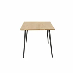 Made in Meubles Table à manger en bois d'acacia et métal Alan