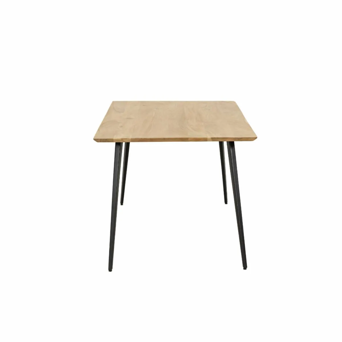 Made in Meubles Table à manger en bois d'acacia et métal Alan