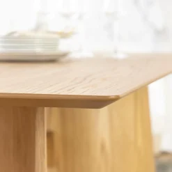 Made in Meubles Table à manger en bois de chêne Almaric