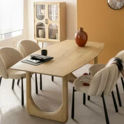 Made in Meubles Table à manger en bois de manguier Juliet