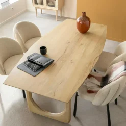 Made in Meubles Table à manger en bois de manguier Juliet