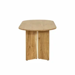 Made in Meubles Table à manger ovale en bois d'acacia Elwen