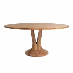 Made in Meubles Table à manger ovale en bois d'acacia 175 cm Sauge