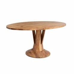 Made in Meubles Table à manger ovale en bois d'acacia 175 cm Sauge