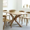 Made in Meubles Table à manger rectangulaire en bois d'acacia Izel