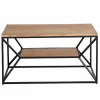 Made in Meubles Table basse à  double plateau en bois d'acacia Flavia