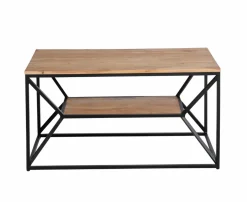 Made in Meubles Table basse à  double plateau en bois d'acacia Flavia