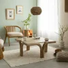 Made in Meubles Table basse carré en bois de manguier Zola