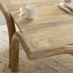 Made in Meubles Table basse carré en bois de manguier Zola
