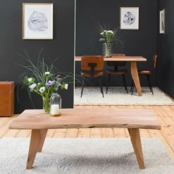 Made in Meubles Table basse en bois d'acacia Tree