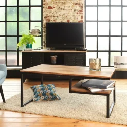Made in Meubles Table basse en bois d'acacia Havana
