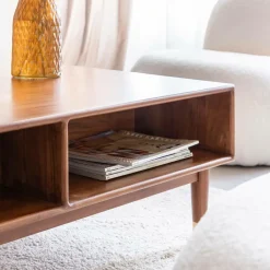 Made in Meubles Table basse en bois d'acacia Emiel