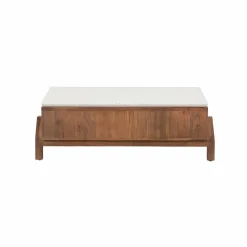 Made in Meubles Table basse en bois d'acacia et terrazzo Kaelis
