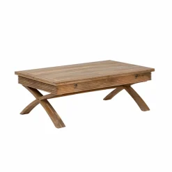 Made in Meubles Table basse en bois de manguier à allonges Luce