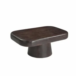 Made in Meubles Table basse en bois de manguier foncé Liriel