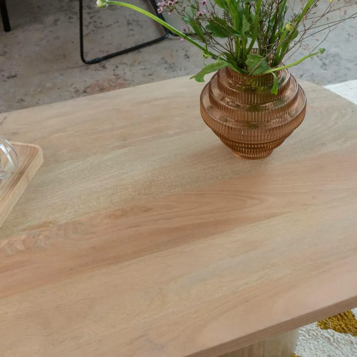 Made in Meubles Table basse en bois de manguier Edouard