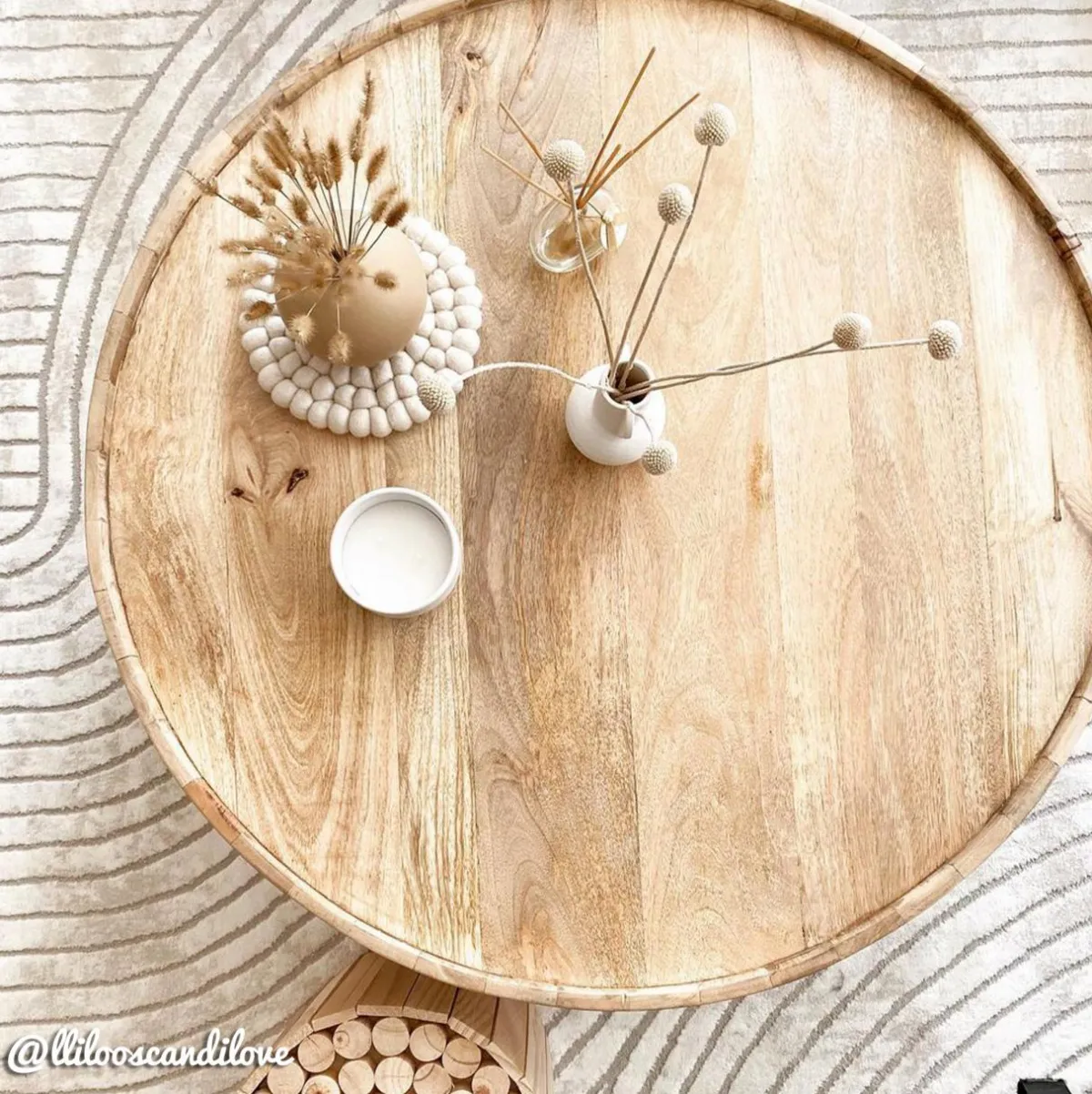 Made in Meubles Table basse en bois de manguier Camille