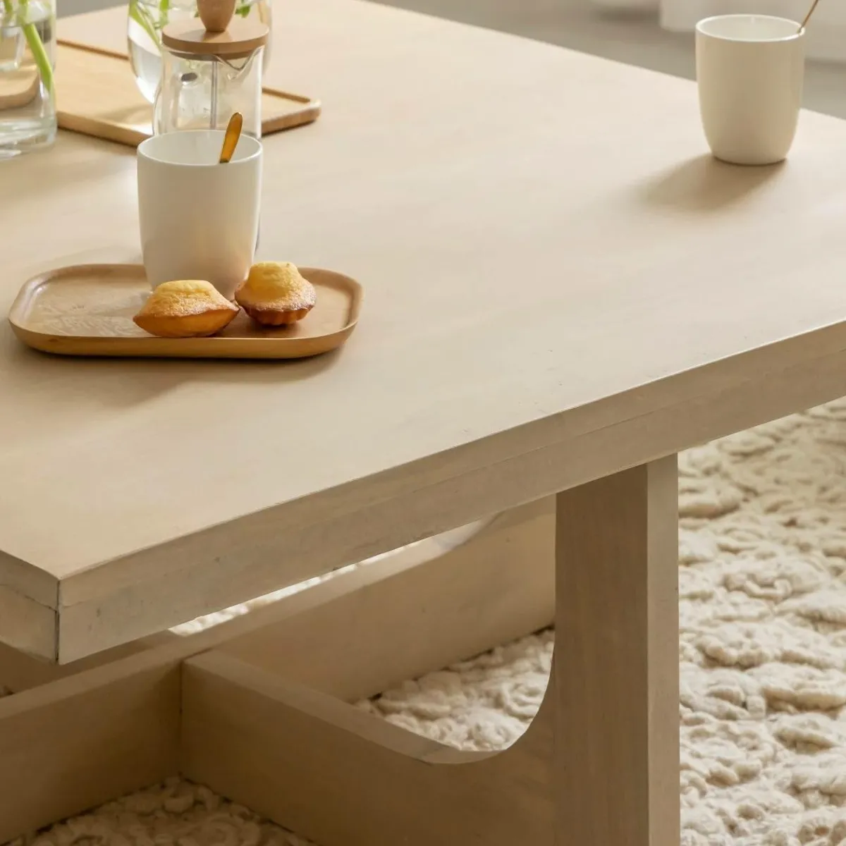 Made in Meubles Table basse en bois de manguier Atlas