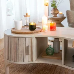 Made in Meubles Table basse en bois de manguier Macha