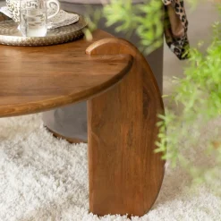 Made in Meubles Table basse en bois de manguier Azure