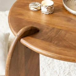 Made in Meubles Table basse en bois de manguier Azure