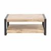 Made in Meubles Table basse en bois de manguier 100 cm New-York