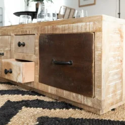 Made in Meubles Table basse en bois de manguier Pio