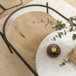 Made in Meubles Table basse en bois de manguier Florentin