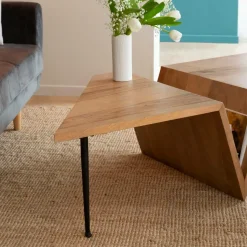 Made in Meubles Table basse en bois de manguier Letizia