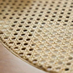 Made in Meubles Table basse en bois de manguier et cannage Zuria