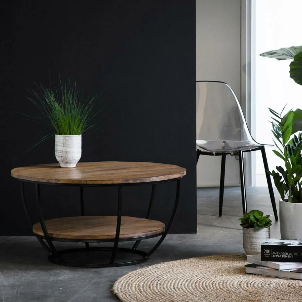 Made in Meubles Table basse en bois de manguier Rita