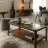 Made in Meubles Table basse en bois de manguier Onane