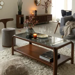Made in Meubles Table basse en bois de manguier Onane